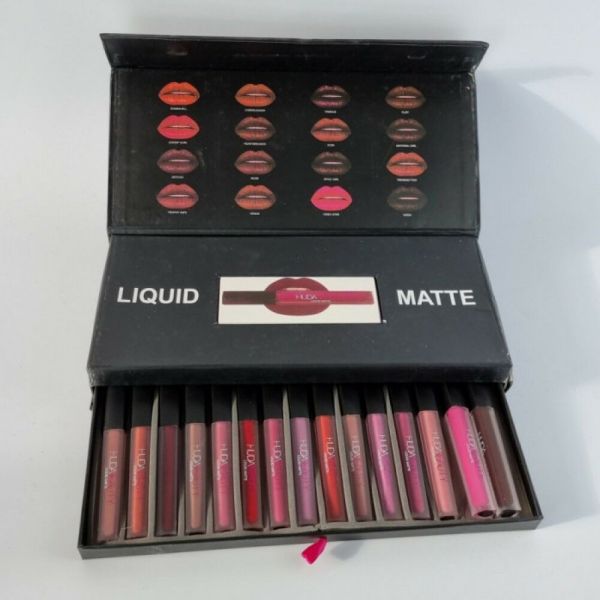 Lip gloss set HUDABEAUTY 16 in 1